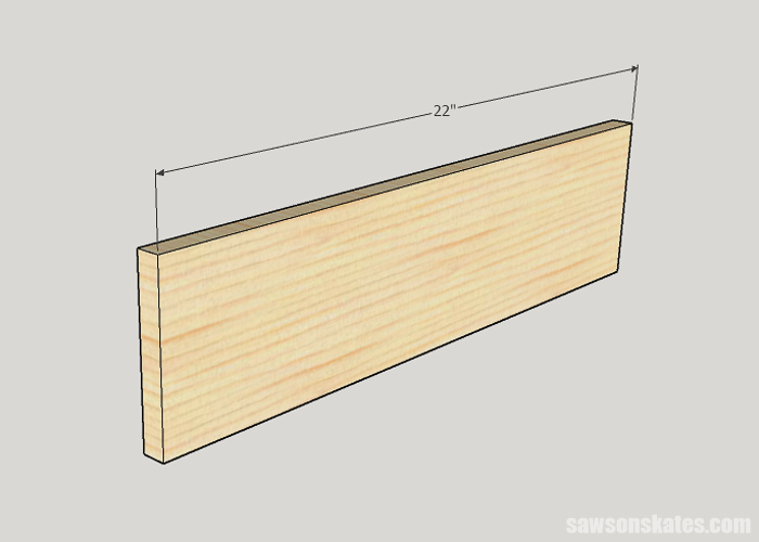 Cutting the sides for a drawer box