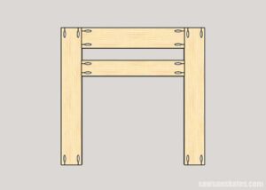 Making the front subassembly for the DIY electric fireplace surround and TV stand
