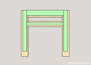 Attaching the appearance assembly to the subassembly for the faux fireplace and TV stand