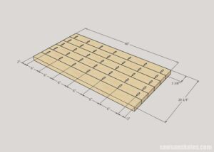 Making the top of the wooden liter box