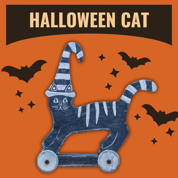 Halloween cat graphic