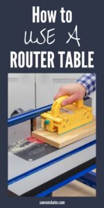 This router table tutorial is perfect for beginners like me. It shows how to change a router bit, how to set the fence, which direction to feed the workpieces, and more.