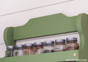 DIY Wood Spice Shelf (Wall-Mounted) | Saws on Skates®