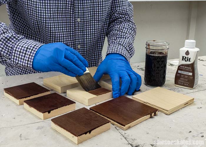 How to Stain Wood with Fabric Dye! 