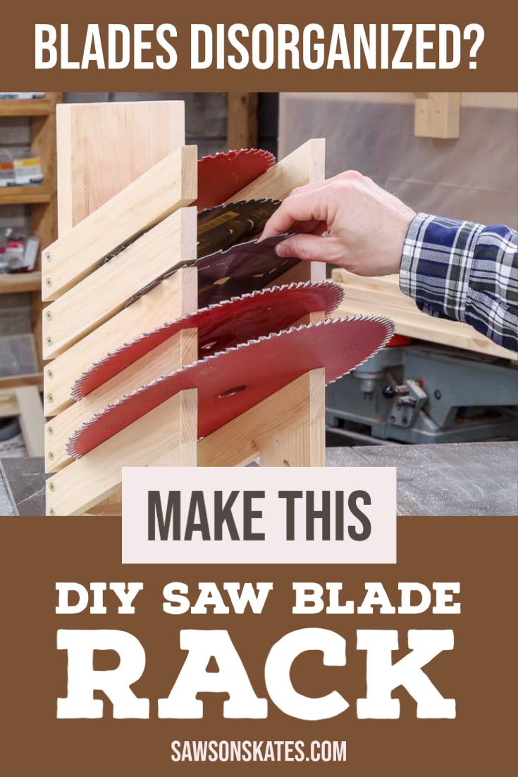 DIY Saw Blade Holder (EasytoMake Storage Rack) Saws on Skates®