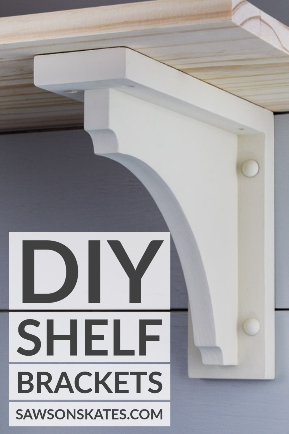 How to Make DIY Wood Shelf Brackets (Easy + Cheap) Saws on Skates®