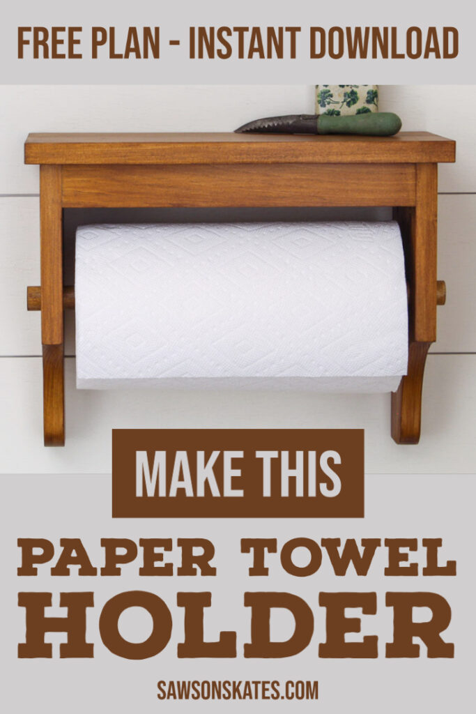 DIY Wall-Mounted Paper Towel Holder - The Chronicles of Home