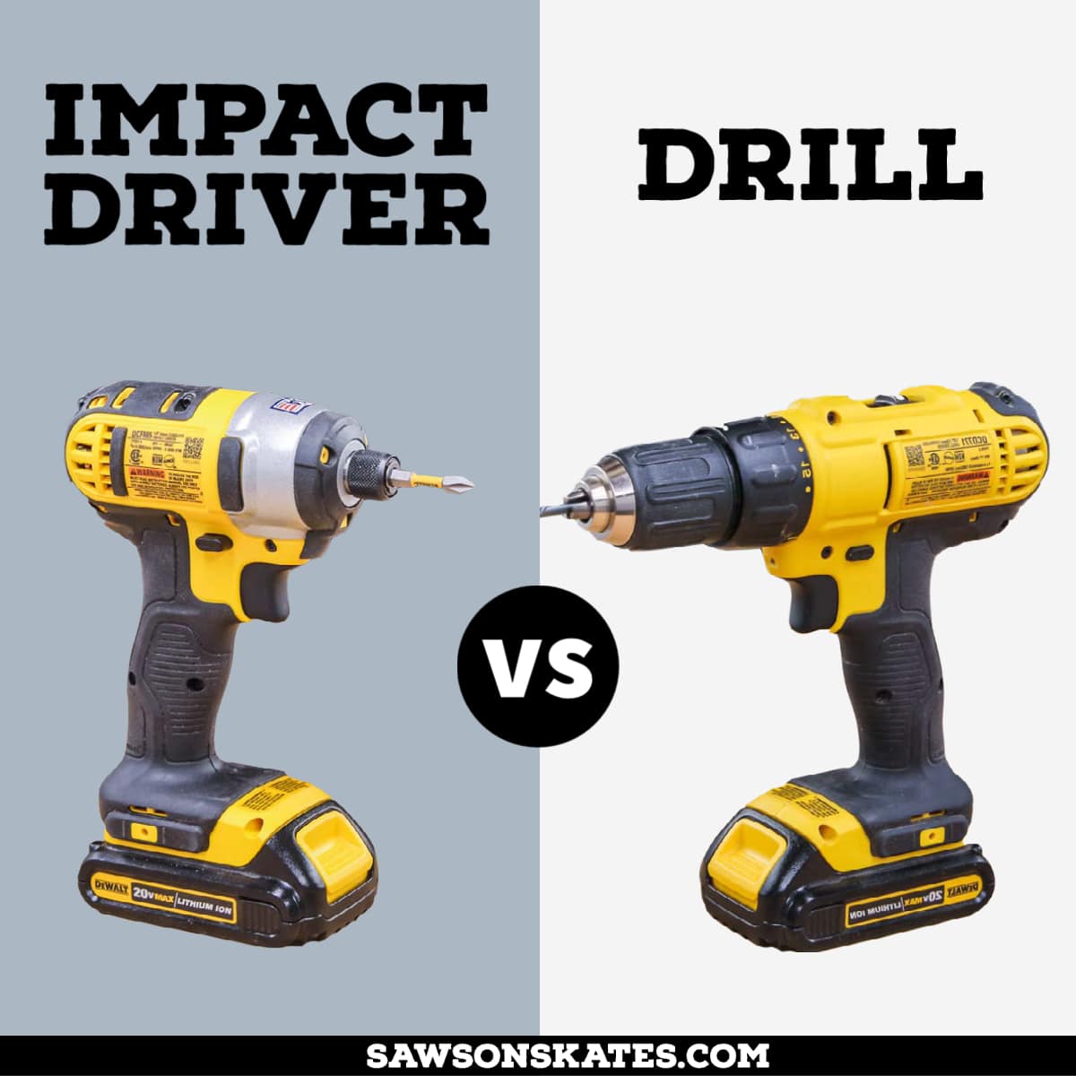 Impact Driver vs Drill Which to Use & Why Saws on Skates®
