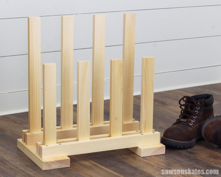 DIY Boot Rack (Easy to Make + Only 2 Tools) Saws on Skates®