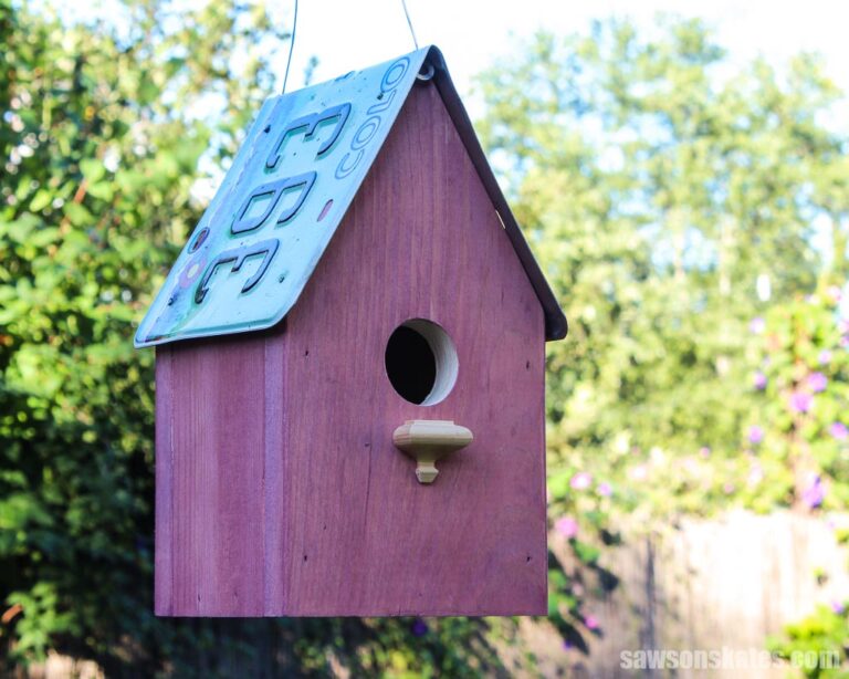 DIY License Plate Birdhouse (19 StepbyStep Photos) Saws on Skates®