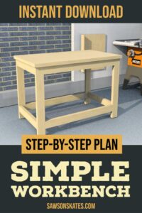 Building a workbench is easy with these step-by-step plans. All you need are nine 2x4s and some basic woodworking tools!