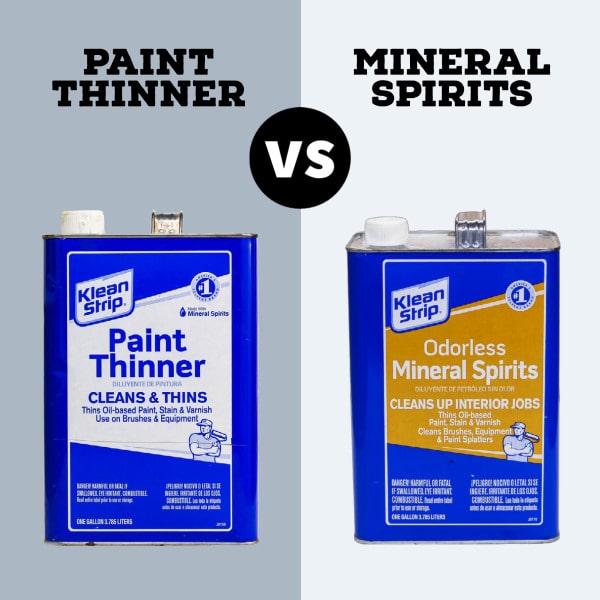 Paint thinner vs mineral spirits