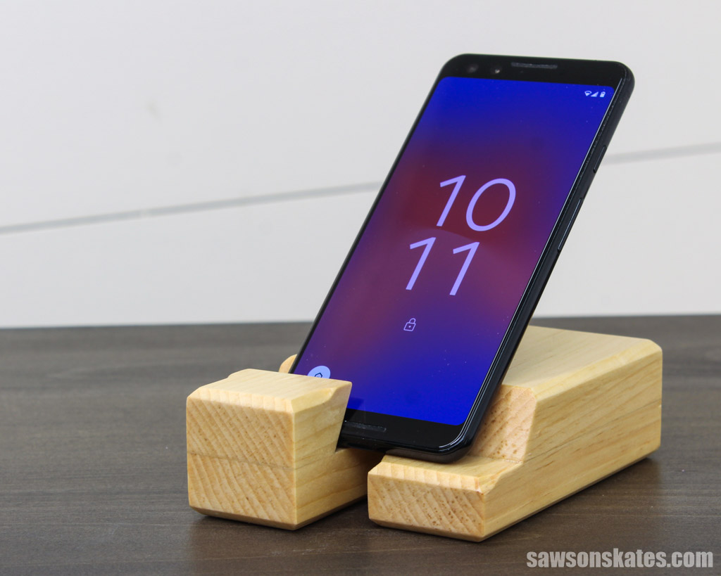 Wooden Phone Stand