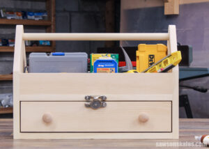 DIY Wooden Toolbox With Drawer (Simple & Sturdy) | Saws On Skates®