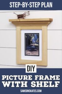 Show off your treasured memories with this creative DIY picture frame – it doubles as a stylish display shelf and is easy to make in just four steps!