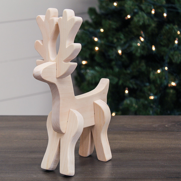 DIY Tabletop Reindeer (Easy Scrap Wood Project)