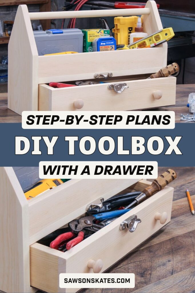 DIY Wooden Toolbox with Drawer (Simple & Sturdy)