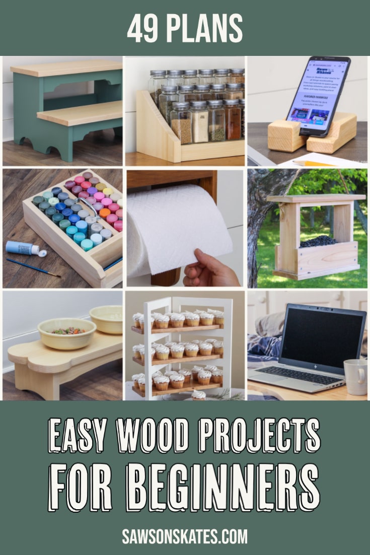 easy wood projects for beginners pin 1 Saws on Skates