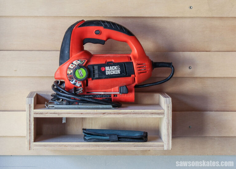DIY French Cleat Jigsaw Holder (& Blade Storage) Saws on Skates®