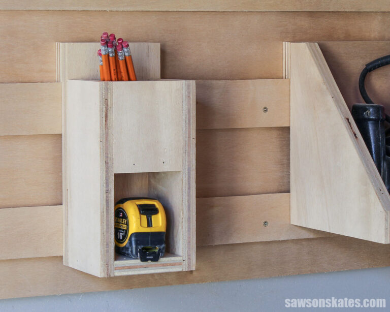 DIY French Cleat Pencil & Tape Measure Holder Saws on Skates®