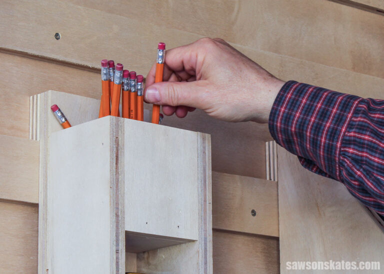 DIY French Cleat Pencil & Tape Measure Holder Saws on Skates®