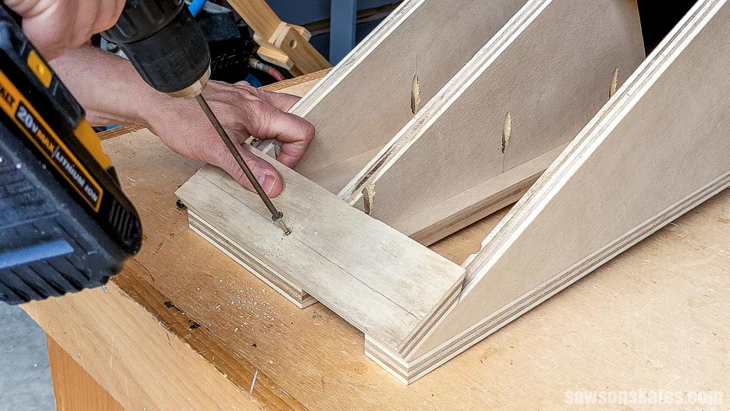 Attaching a French cleat with wood screws