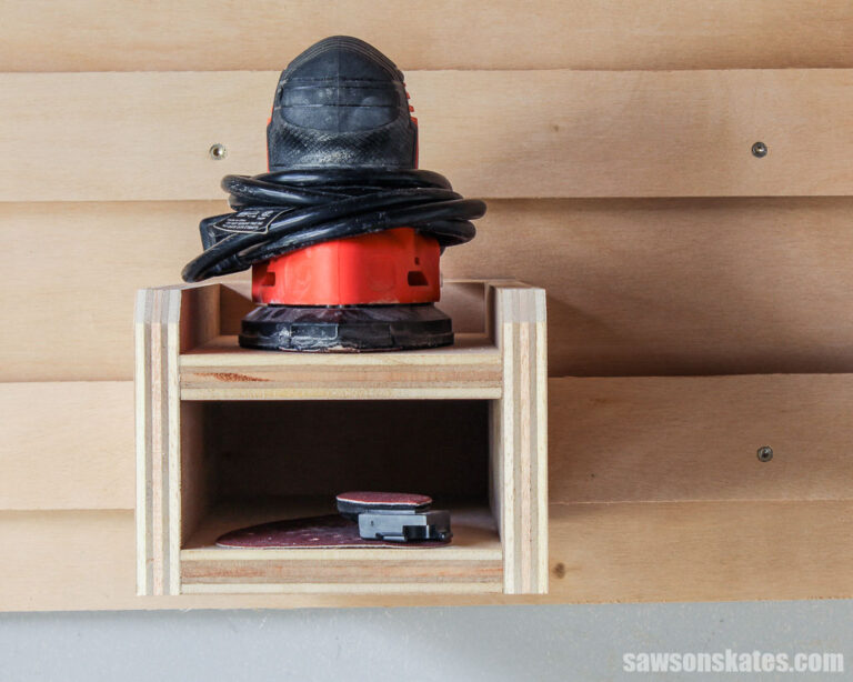 Salt Sander Rack DIY French Cleat Mouse Sander Rack | Saws on Skates®