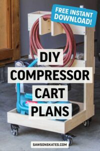 Upgrade your workspace with this simple-to-make DIY air compressor cart. Built-in storage, tangle-free hoses, and easy portability - what more could you ask for?