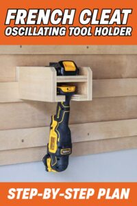 DIY French cleat oscillating tool holder graphic