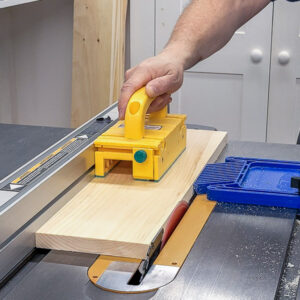 Edge jointing a board with a table saw