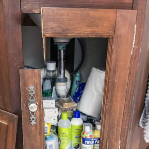 Broken cabinet door