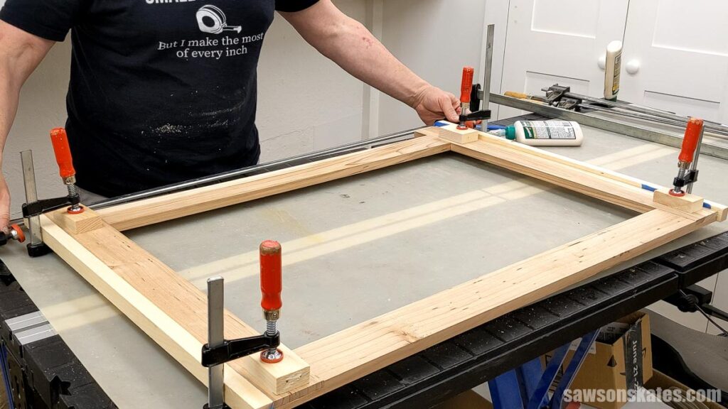 Clamping a face frame