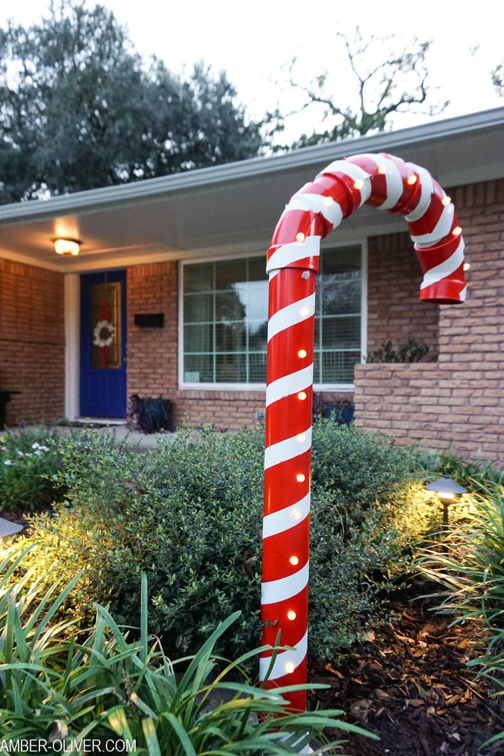 pvc candy cane for front yard