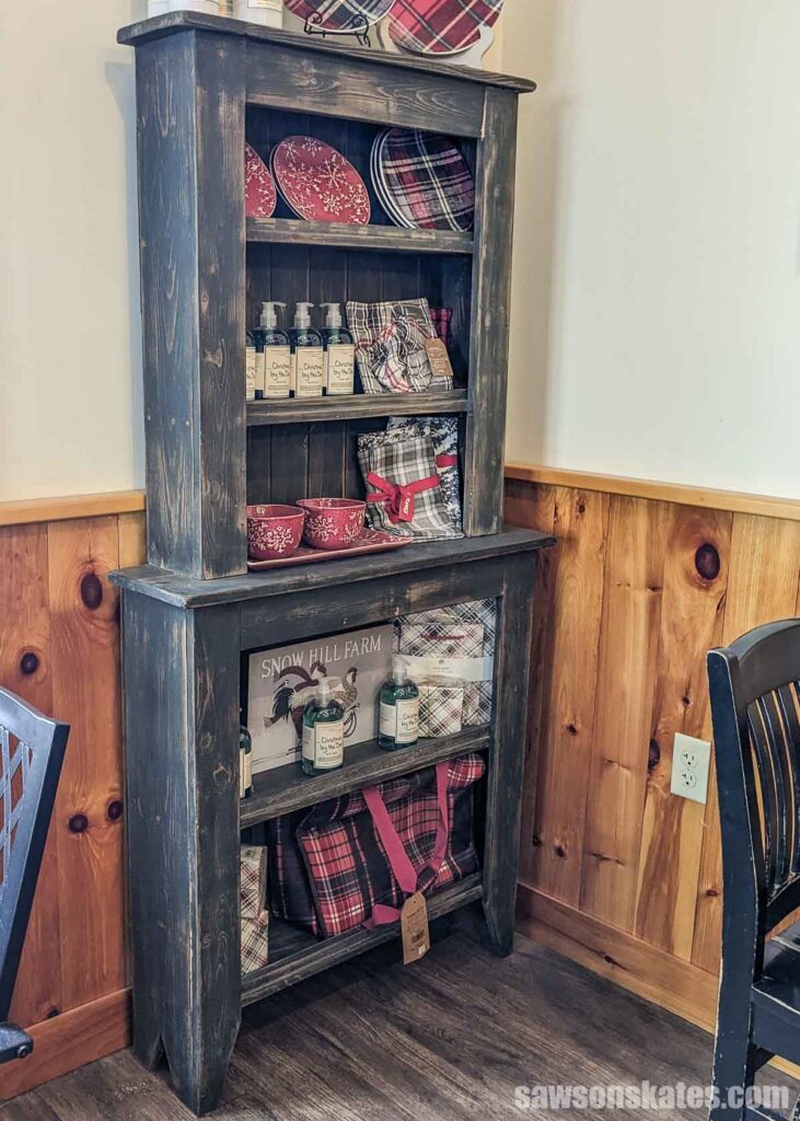 Wooden hutch used a store display