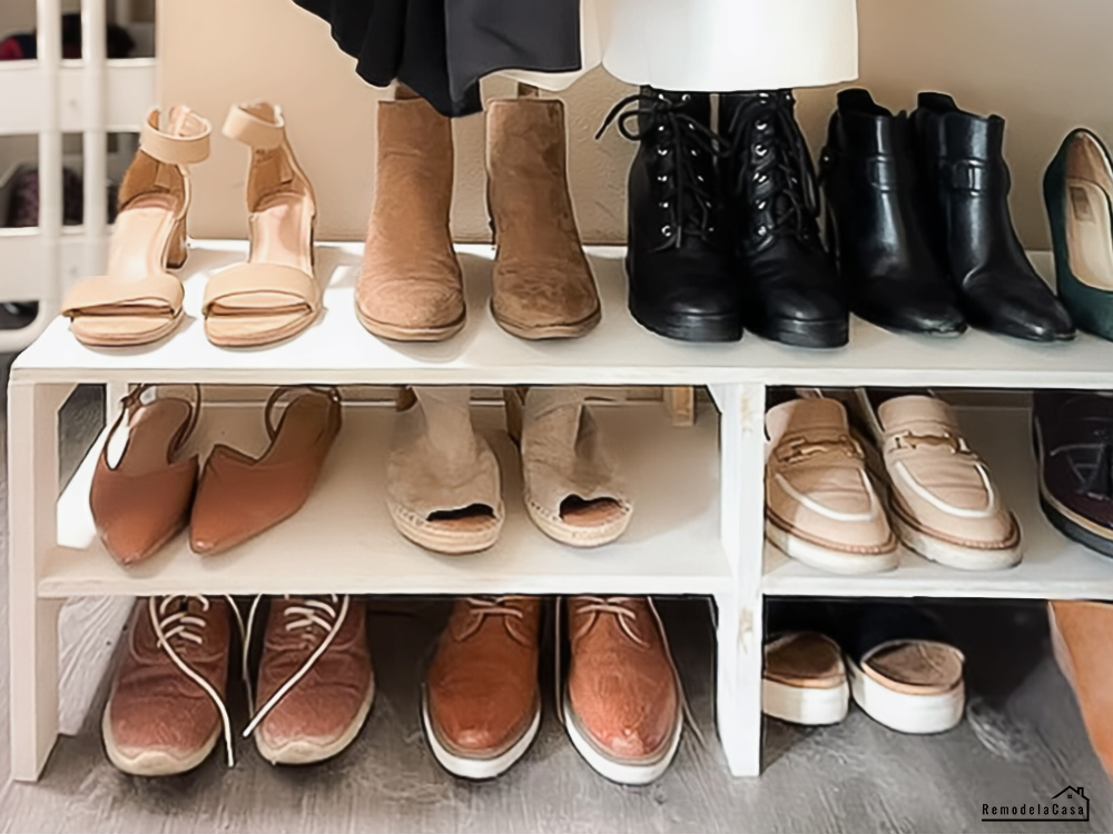 renter-friendly shoe storage