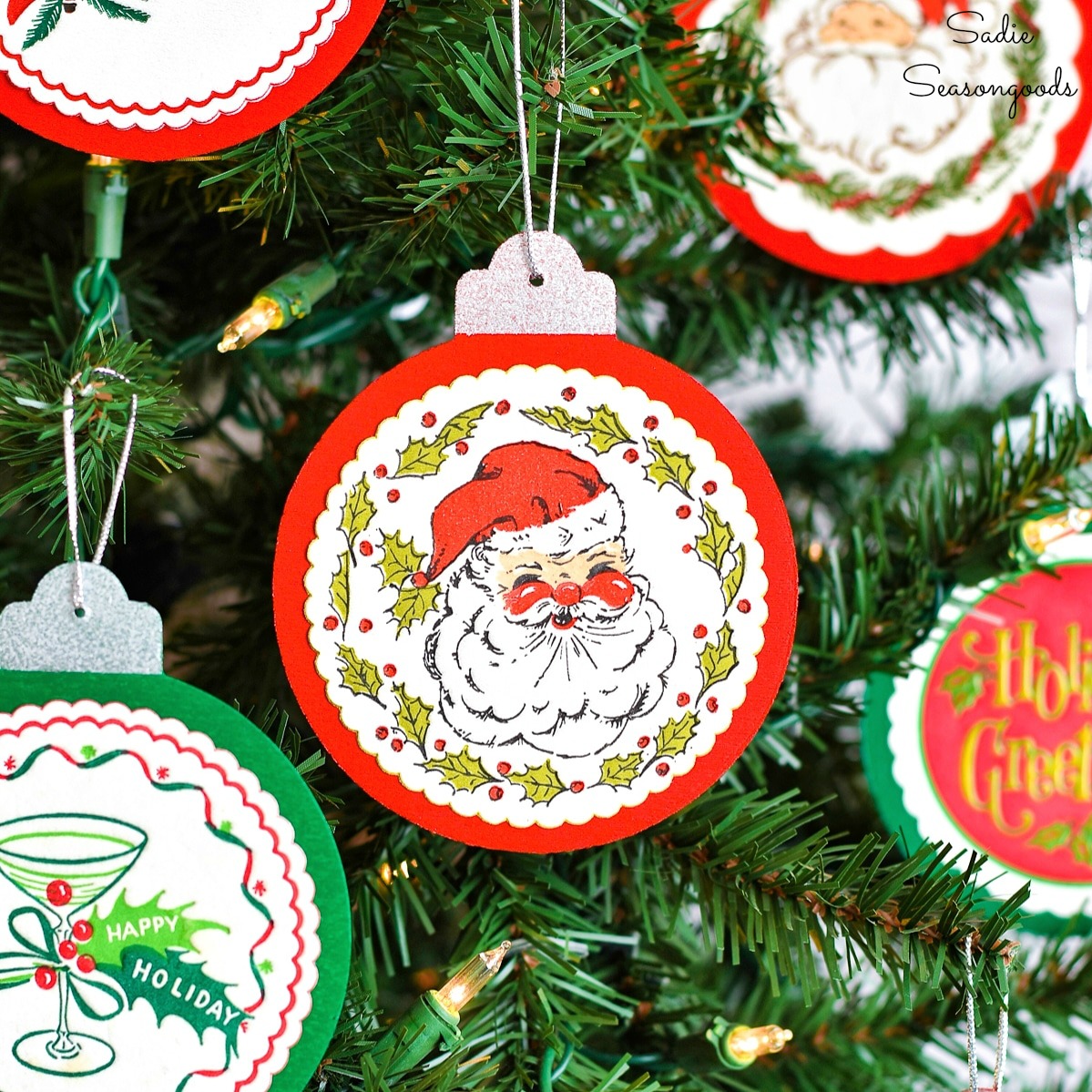 retro christmas ornaments diy