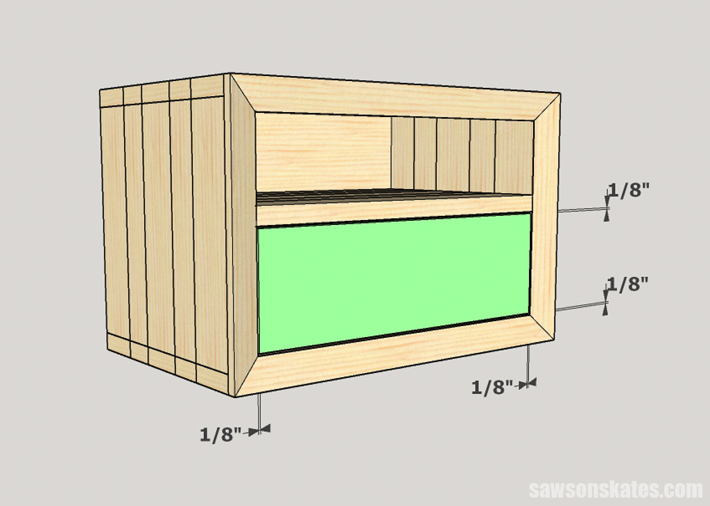 Installing the drawer face