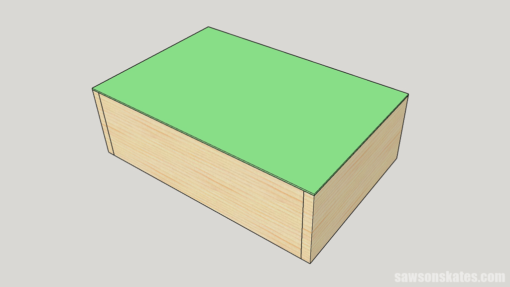 Attaching the drawer bottom