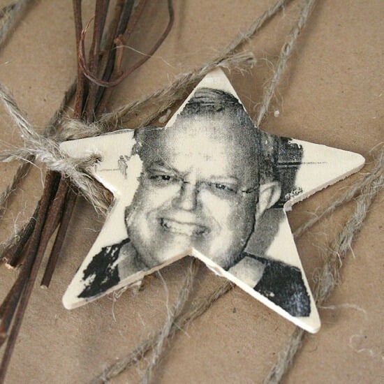 diy wooden photo ornaments