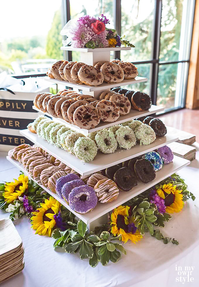 5 tiered donut display diy