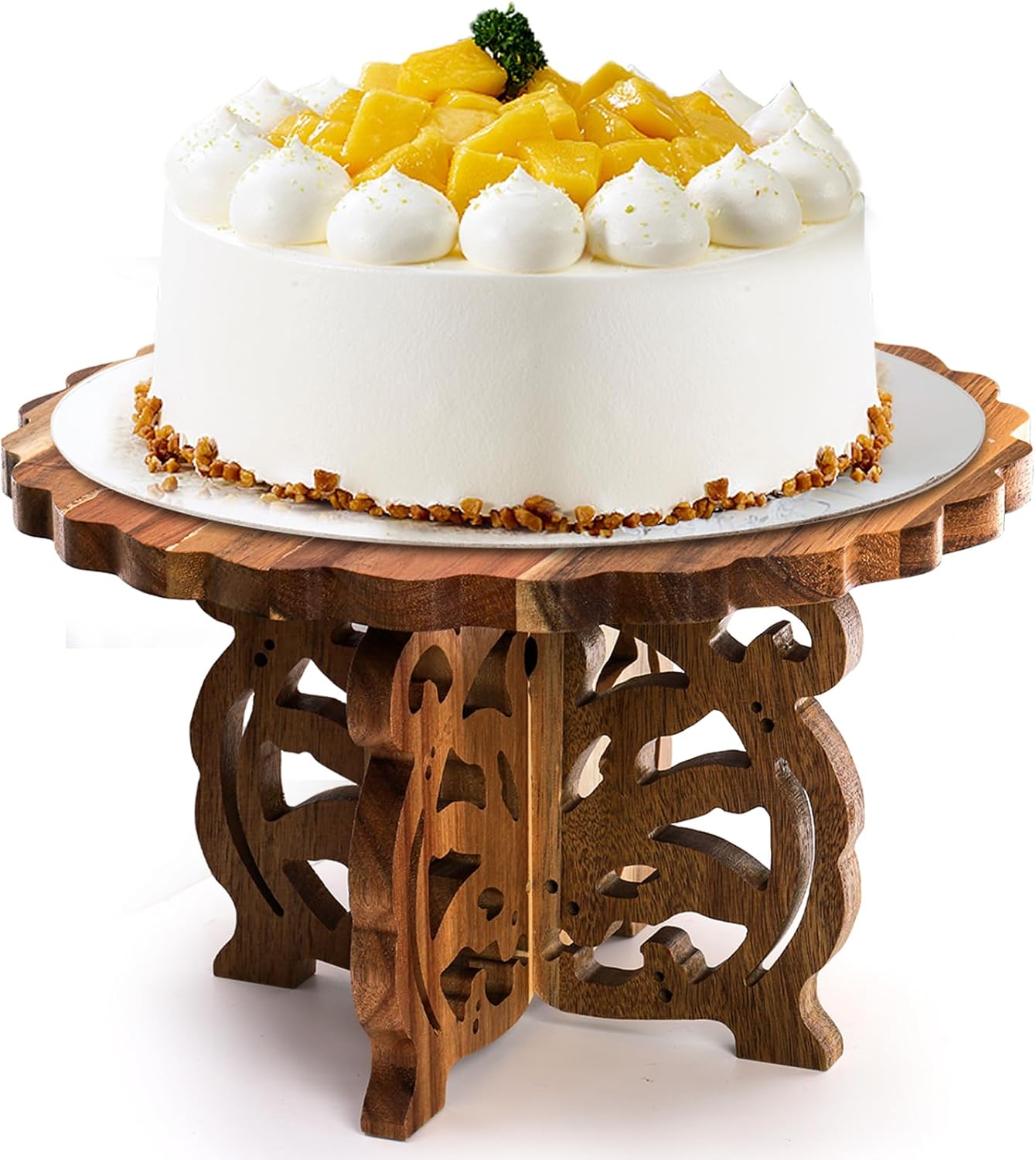 ornate acai cake stand