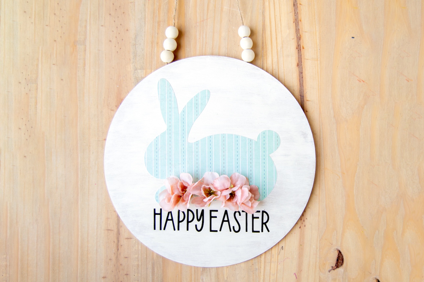 happy easter door sign