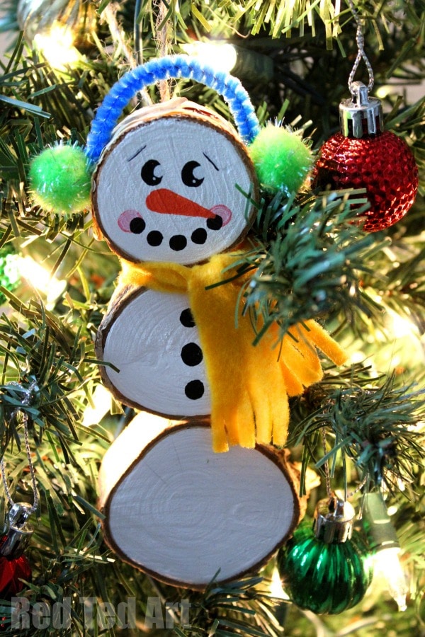 wooden snowman