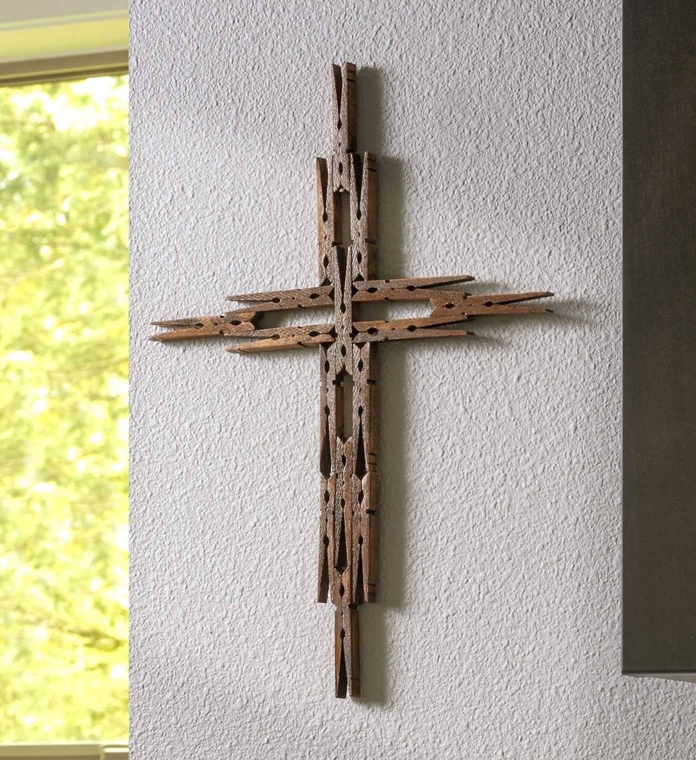 clothespin cross