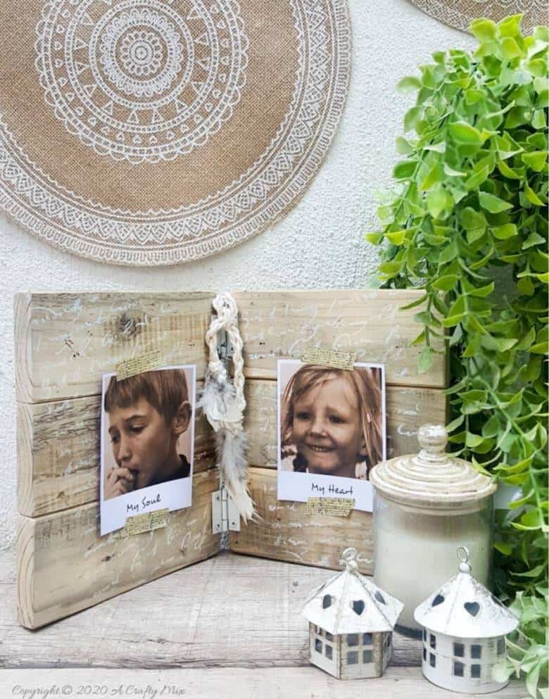 hinged wood picture frame