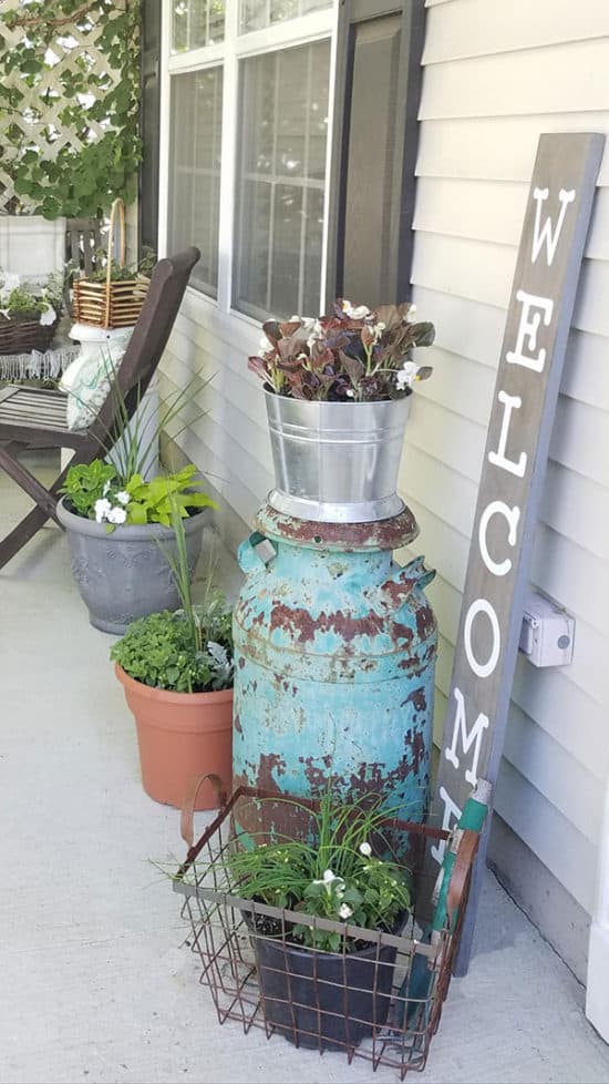 wood porch sign