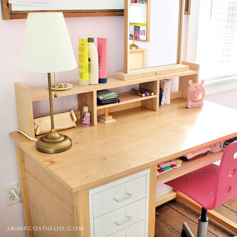 Organizers with multiple cubbies sitting on a desk