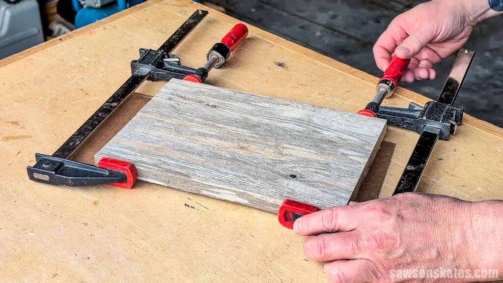 Clamping two boards